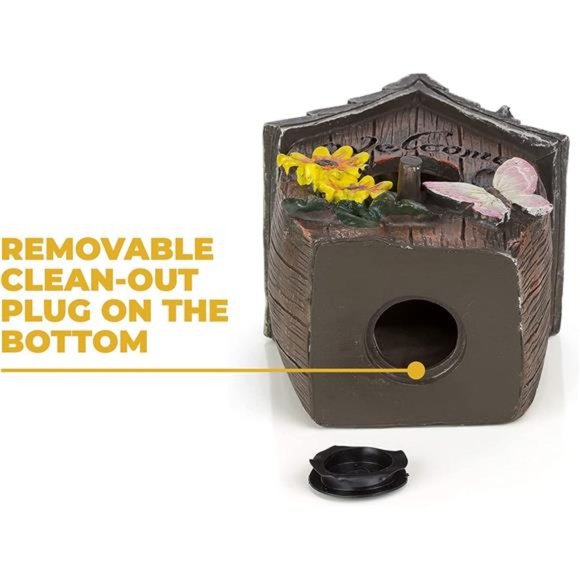 Hanging Bird Houses for Outside,Hand-Painted Bird Houses for Outdoors Decorative - Picture 6 of 7